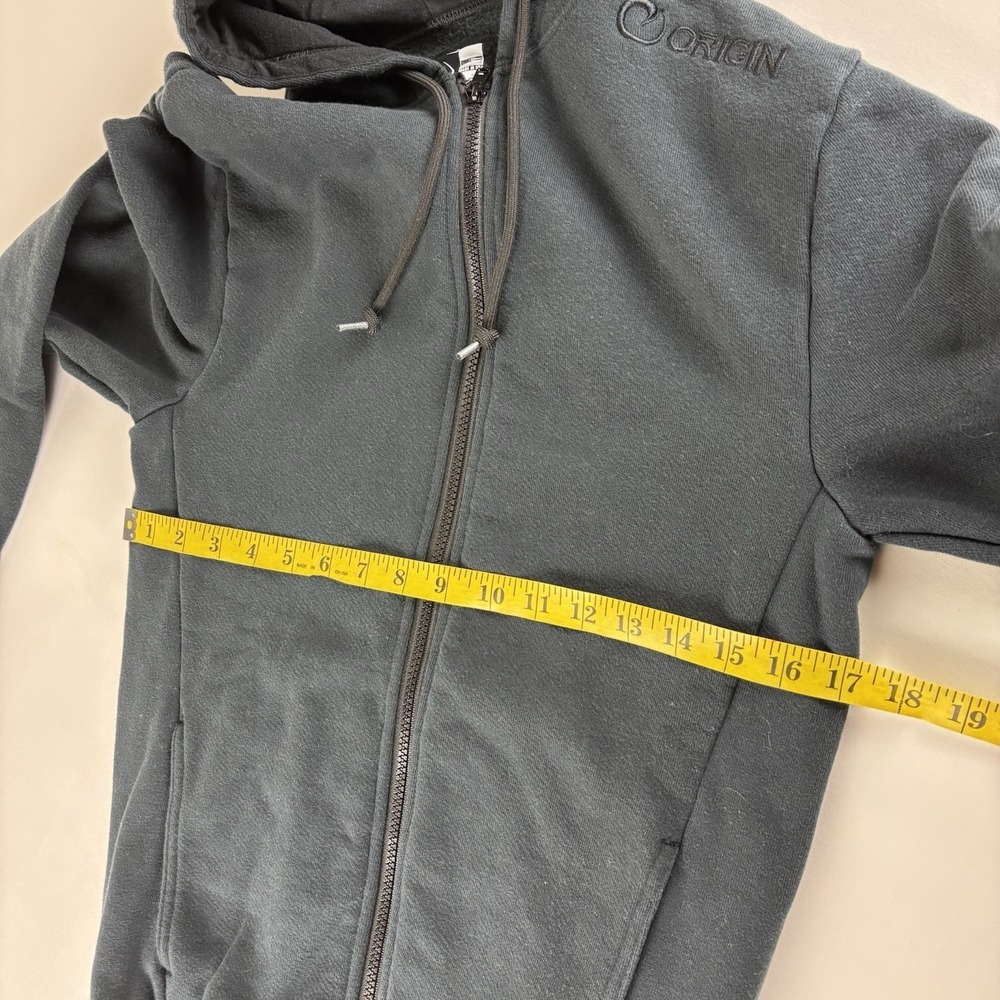 Origin The 100kilo Hoodie Mens‎ XS Full Zip Made USA Black Hooded Made For Life - Picture 8 of 10